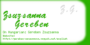 zsuzsanna gereben business card